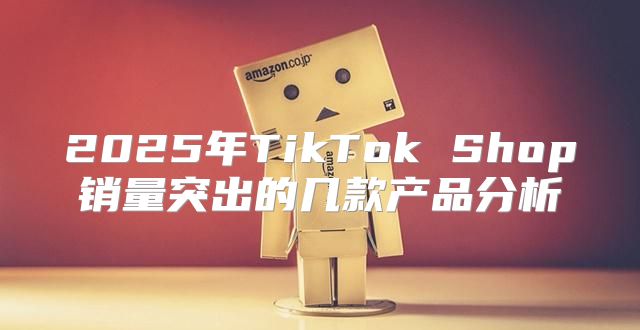 2025年TikTok Shop销量突出的几款产品分析