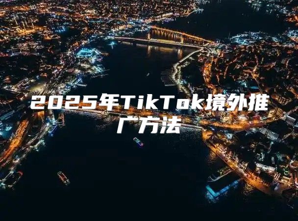 2025年TikTok境外推广方法