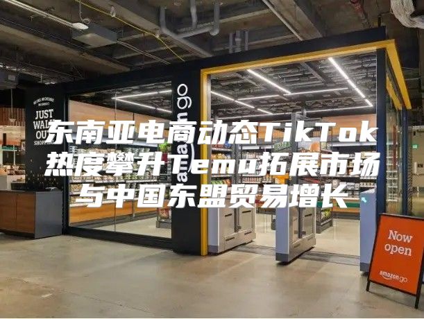 东南亚电商动态TikTok热度攀升Temu拓展市场与中国东盟贸易增长