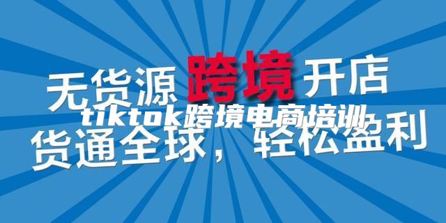 tiktok跨境电商培训