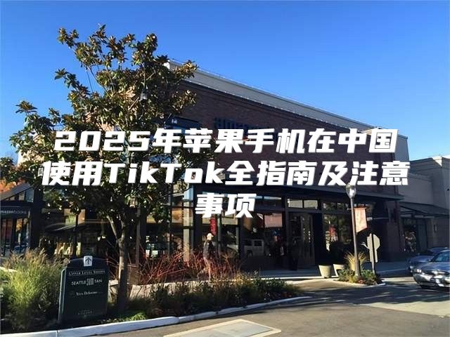 2025年苹果手机在中国使用TikTok全指南及注意事项
