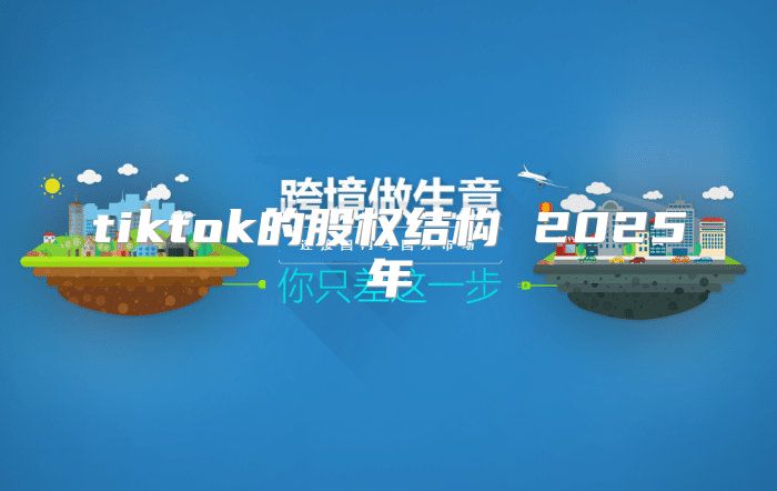 tiktok的股权结构 2025年