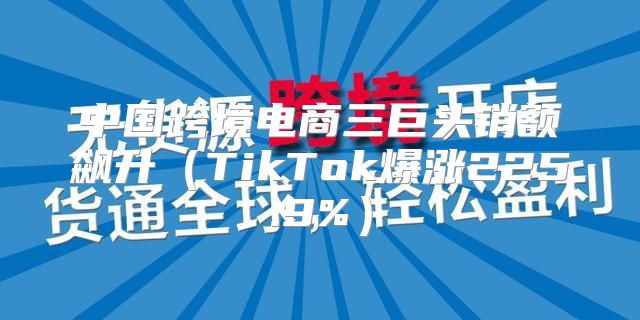 中国跨境电商三巨头销额飙升TikTok爆涨225.9%