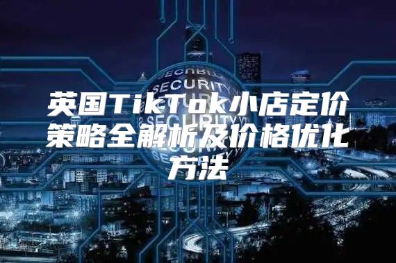 英国TikTok小店定价策略全解析及价格优化方法