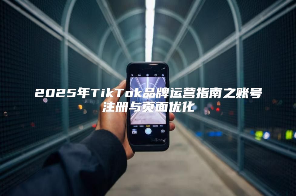 2025年TikTok品牌运营指南之账号注册与页面优化