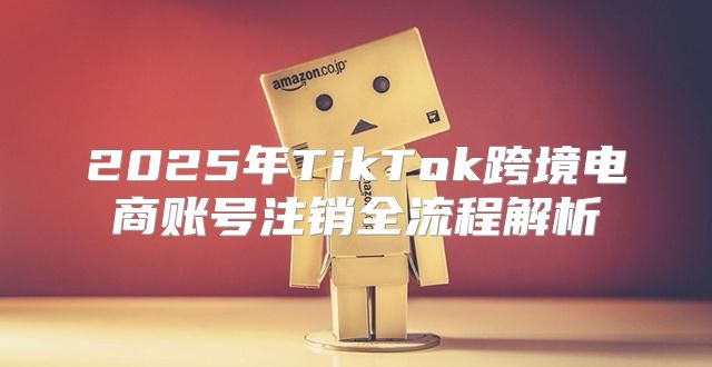 2025年TikTok跨境电商账号注销全流程解析
