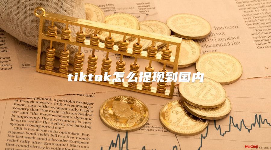 tiktok怎么提现到国内