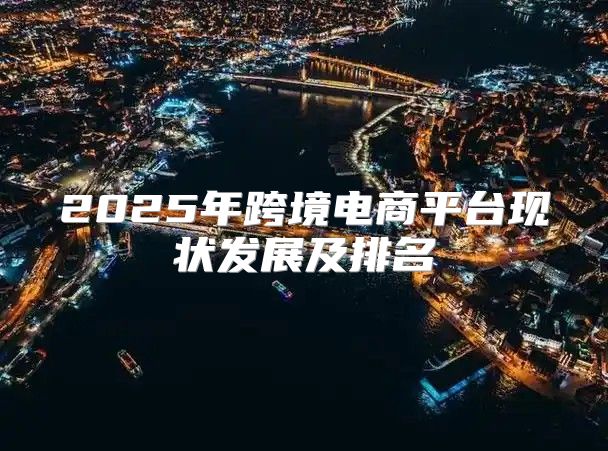 2025年跨境电商平台现状发展及排名