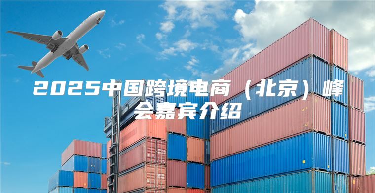 2025中国跨境电商北京峰会嘉宾介绍