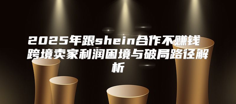 2025年跟shein合作不赚钱 跨境卖家利润困境与破局路径解析
