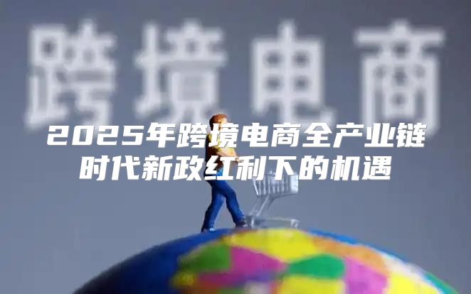 2025年跨境电商全产业链时代新政红利下的机遇
