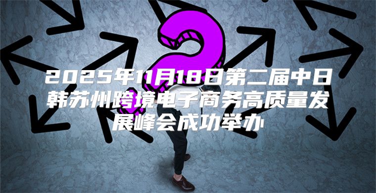 2025年11月18日第二届中日韩苏州跨境电子商务高质量发展峰会成功举办