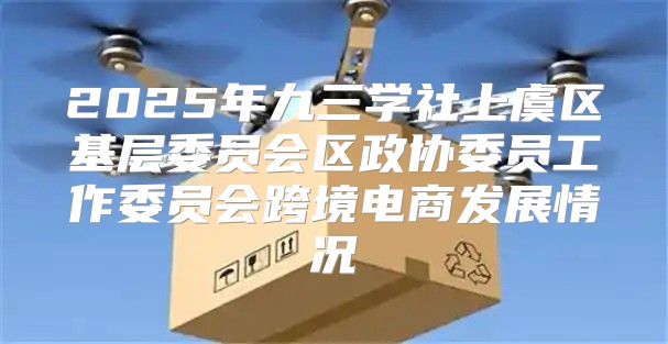 2025年九三学社上虞区基层委员会区政协委员工作委员会跨境电商发展情况