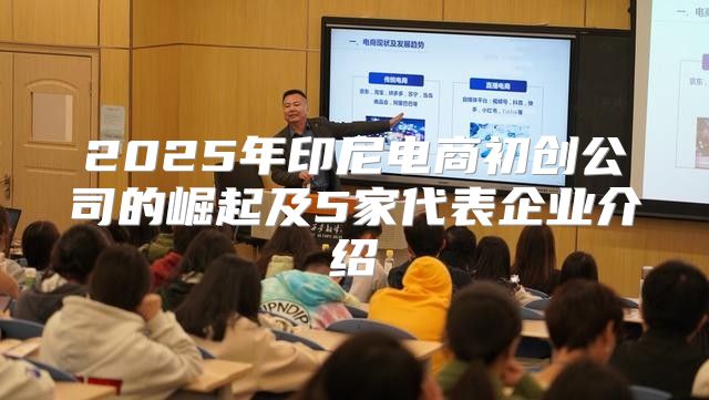 2025年印尼电商初创公司的崛起及5家代表企业介绍