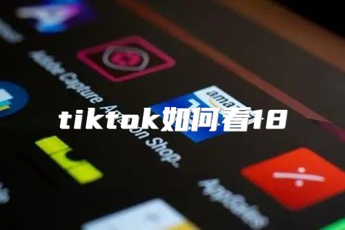 tiktok如何看18
