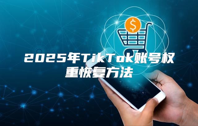 2025年TikTok账号权重恢复方法