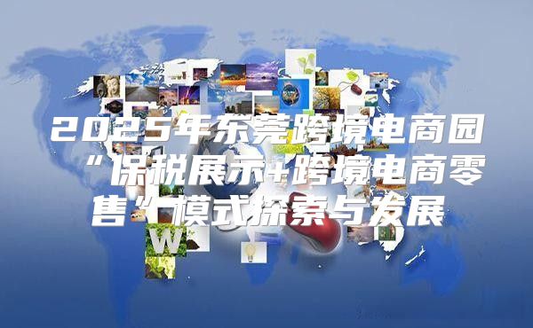 2025年东莞跨境电商园“保税展示+跨境电商零售”模式探索与发展