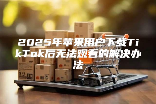 2025年苹果用户下载TikTok后无法观看的解决办法