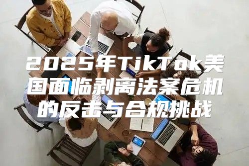 2025年TikTok美国面临剥离法案危机的反击与合规挑战