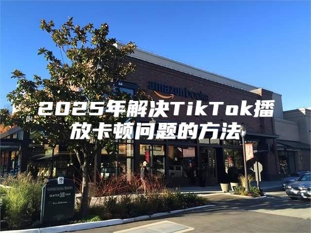 2025年解决TikTok播放卡顿问题的方法