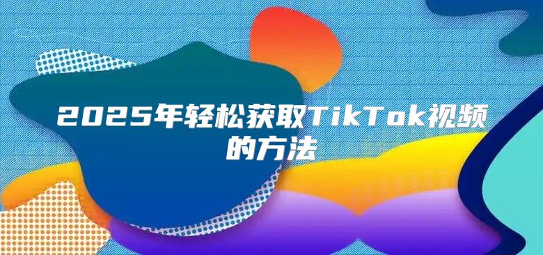 2025年轻松获取TikTok视频的方法