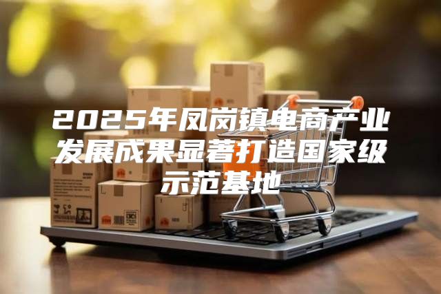 2025年凤岗镇电商产业发展成果显著打造国家级示范基地
