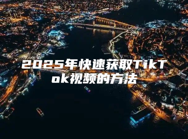 2025年快速获取TikTok视频的方法