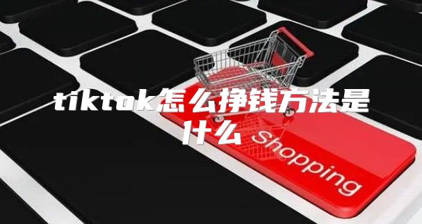 tiktok怎么挣钱方法是什么