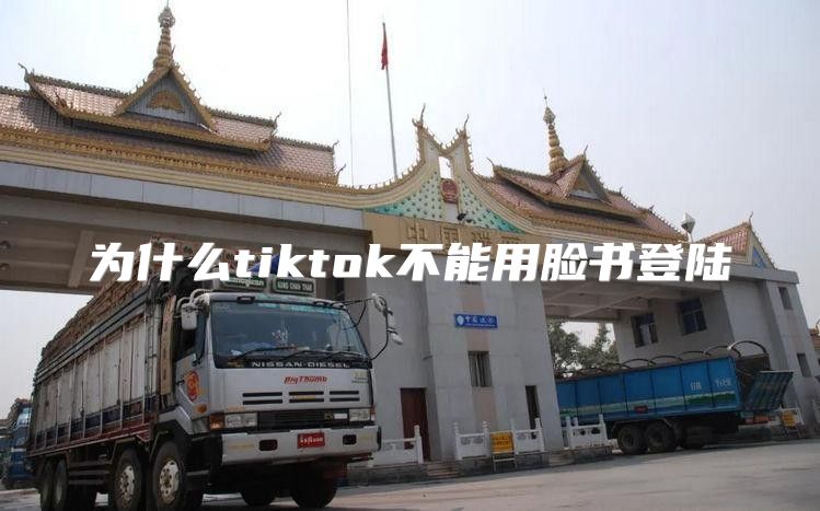为什么tiktok不能用脸书登陆