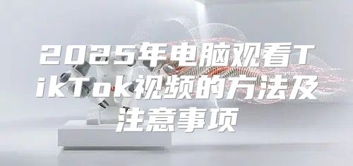 2025年电脑观看TikTok视频的方法及注意事项