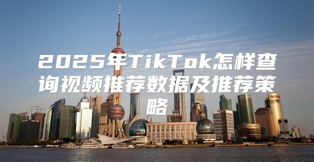 2025年TikTok怎样查询视频推荐数据及推荐策略
