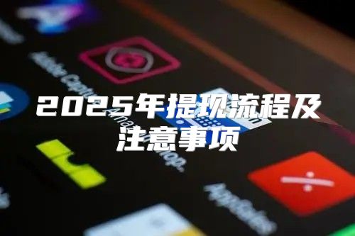2025年提现流程及注意事项