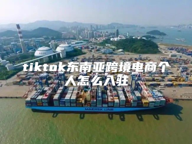 tiktok东南亚跨境电商个人怎么入驻