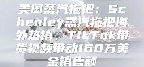美国蒸汽拖把：Schenley蒸汽拖把海外热销，TikTok带货视频带动160万美金销售额