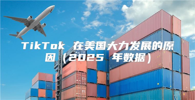 TikTok 在美国大力发展的原因2025 年数据