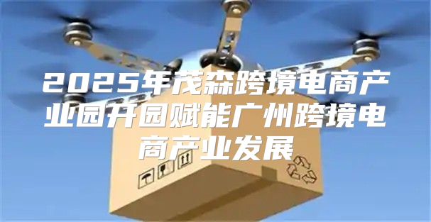 2025年茂森跨境电商产业园开园赋能广州跨境电商产业发展