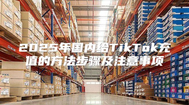 2025年国内给TikTok充值的方法步骤及注意事项