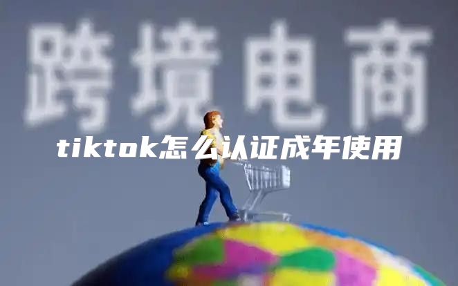 tiktok怎么认证成年使用