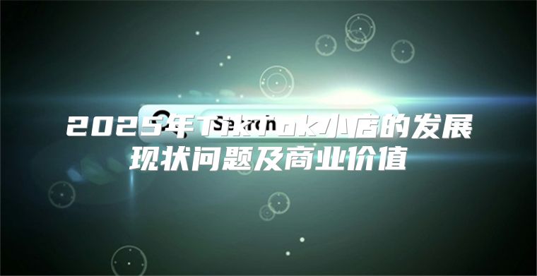 2025年TikTok小店的发展现状问题及商业价值