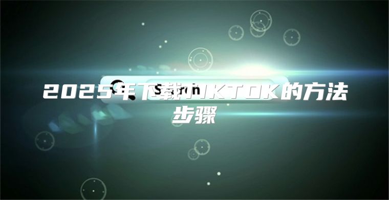 2025年下载TIKTOK的方法步骤