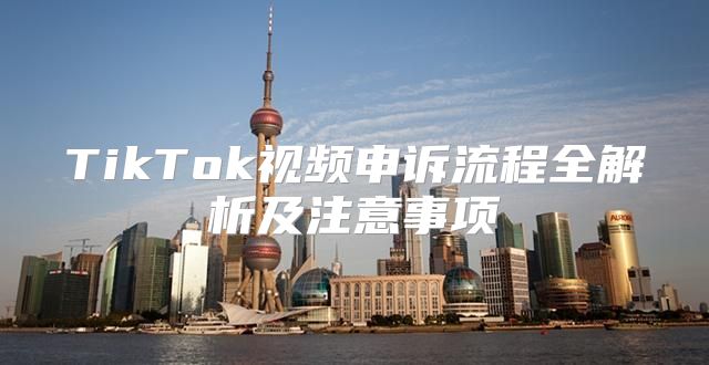 TikTok视频申诉流程全解析及注意事项