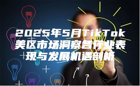 2025年5月TikTok美区市场洞察各行业表现与发展机遇剖析