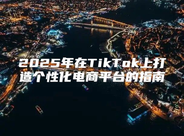 2025年在TikTok上打造个性化电商平台的指南
