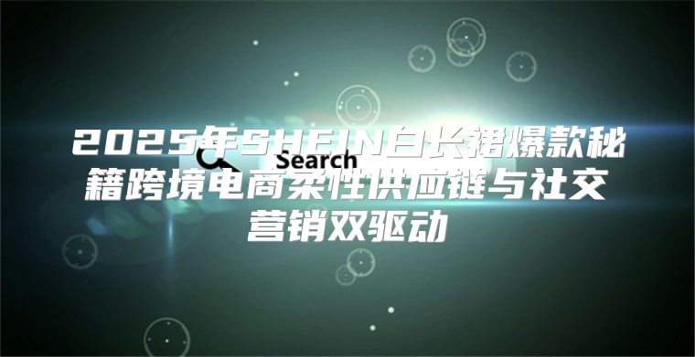 2025年SHEIN白长裙爆款秘籍跨境电商柔性供应链与社交营销双驱动