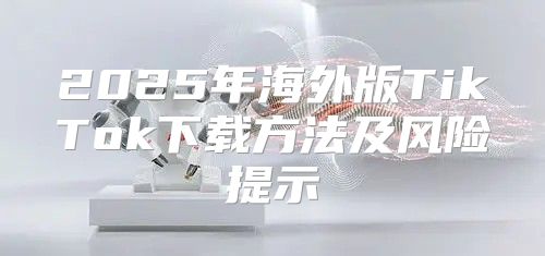 2025年海外版TikTok下载方法及风险提示