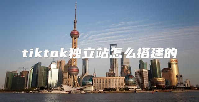 tiktok独立站怎么搭建的