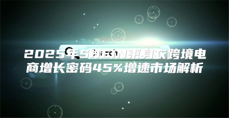 2025年SHEIN束身衣跨境电商增长密码45%增速市场解析