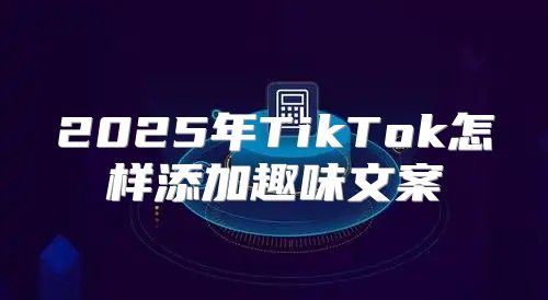 2025年TikTok怎样添加趣味文案