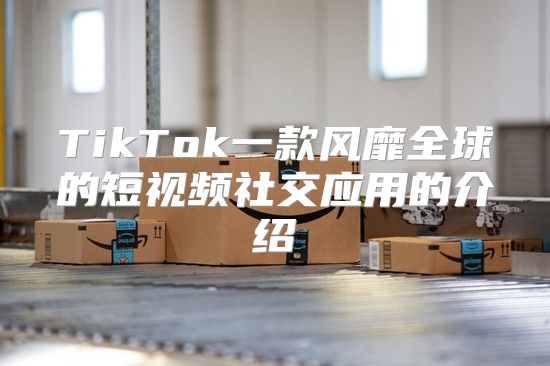 TikTok一款风靡全球的短视频社交应用的介绍