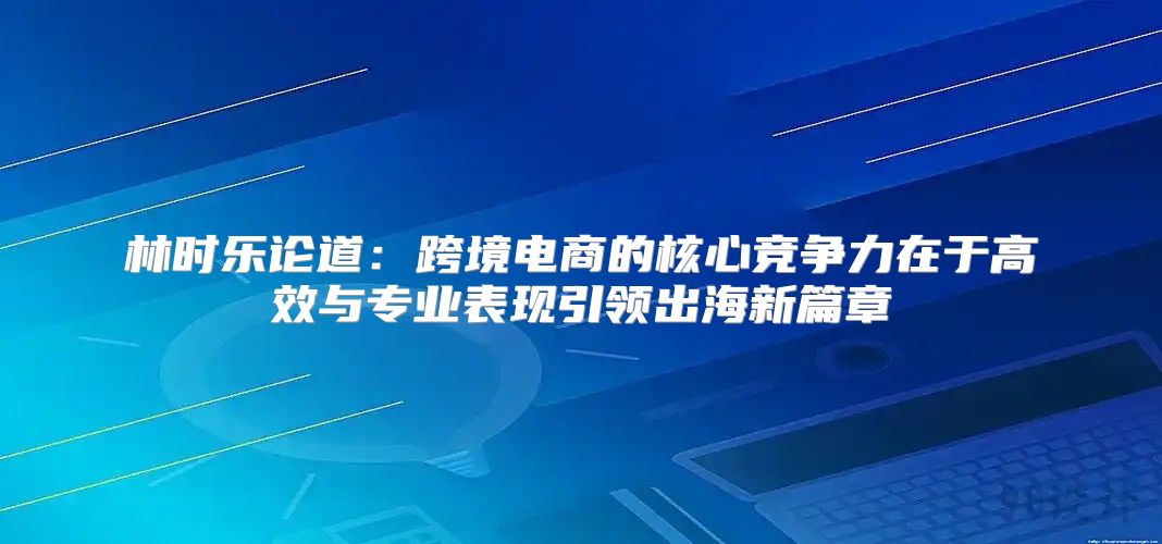 林时乐论道：跨境电商的核心竞争力在于高效与专业表现引领出海新篇章